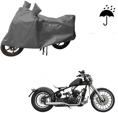 DeepShakshi AUTOMOTIVE Waterproof Two Wheeler Cover for Harley Davidson(Bobber 350, Grey)