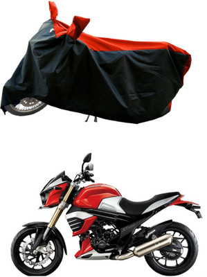 DeepShakshi AUTOMOTIVE Two Wheeler Cover for Mahindra(Mojo UT 300, Black, Red)