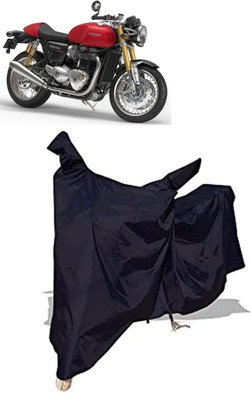 Amexride Two Wheeler Cover for Triumph(Thruxton 1200 R, Black)