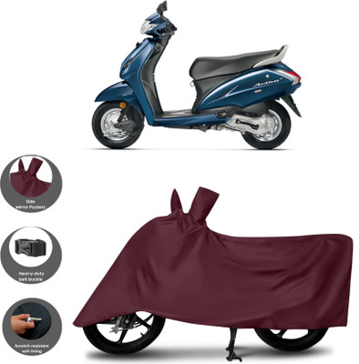 WMIZEXA Waterproof Two Wheeler Cover for Honda(Activa, Maroon)