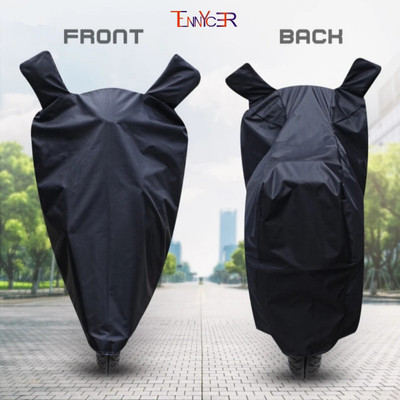 TENNYCER Waterproof Two Wheeler Cover for Hero(Glamour, Black)
