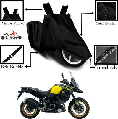 KEDIT Two Wheeler Cover for Suzuki(V Strom 1000, Black)