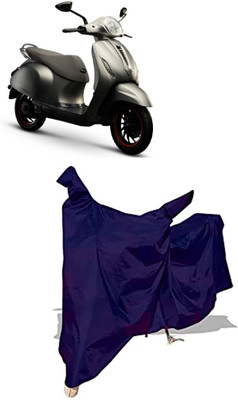 Amexride Two Wheeler Cover for Bajaj(Urbanite Chetak, Blue)
