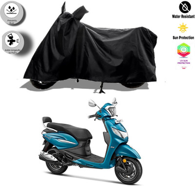 WMIZEXA Waterproof Two Wheeler Cover for Hero(Pleasure, Black)