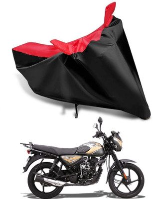 KEDIT Two Wheeler Cover for Bajaj(CT110, Red, Black)