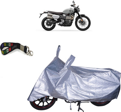 UKIGAL Waterproof Two Wheeler Cover for Triumph(Scrambler 1200, Silver)