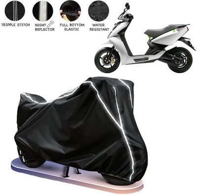 OliverX Waterproof Two Wheeler Cover for Ather(450 X, Black, White)