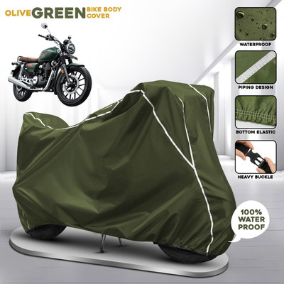 AUTOCAD Waterproof Two Wheeler Cover for Honda(CB350RS, Green)