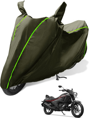 Auto Hub Waterproof Two Wheeler Cover for Suzuki(Intruder 250, Green)