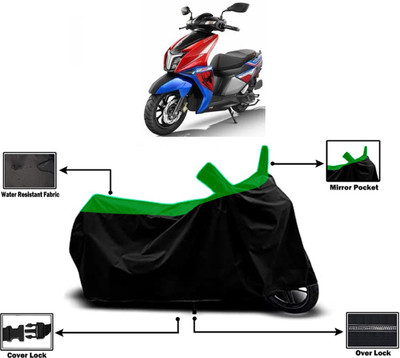 Amexride Two Wheeler Cover for TVS(Ntorq 125, Green)