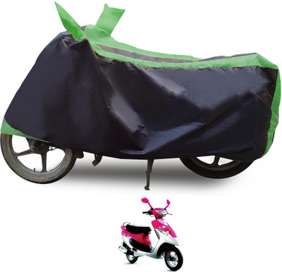 Euro Care Waterproof Two Wheeler Cover for TVS(Scooty Pep Plus, Green)
