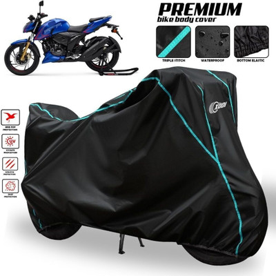SThanaveX Waterproof Two Wheeler Cover for TVS(Apache RTR 200 4V, Black, Blue, Multicolor)