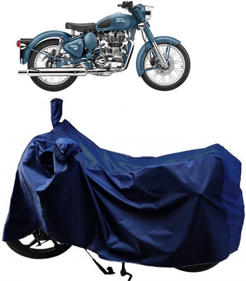 MMSSTAR Waterproof Two Wheeler Cover for Royal Enfield(500, Blue)