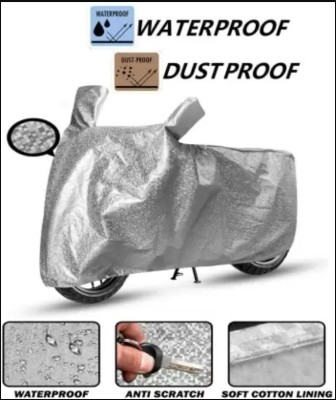 POLYMAXX Two Wheeler Cover for Bajaj(Discover 150 f, Silver)