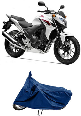 SPECTUS Two Wheeler Cover for Honda(CB 400, Blue)