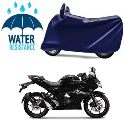 Furious3D Two Wheeler Cover for Suzuki(Gixxer SF, Blue)