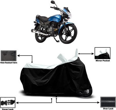 Amexride Two Wheeler Cover for LML(Freedom, White)
