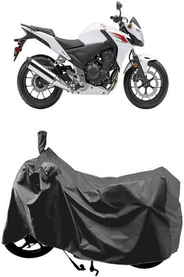 SUGASHRI Waterproof Two Wheeler Cover for Honda(CB500F, Grey)