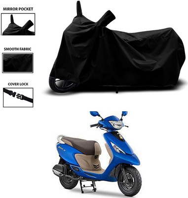 Mdstar Waterproof Two Wheeler Cover for TVS(Zest 110, Black)