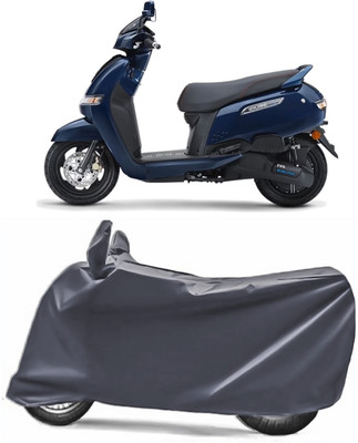 V VINTON Two Wheeler Cover for TVS(iQube Electric, Grey)