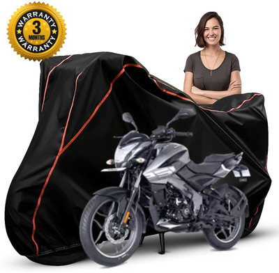 KroniX Waterproof Two Wheeler Cover for Bajaj(Pulsar NS125, Black, Red)