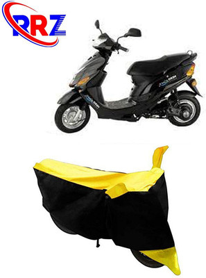 RRZ Waterproof Two Wheeler Cover for Hero(Electric Zippy, Black, Yellow)
