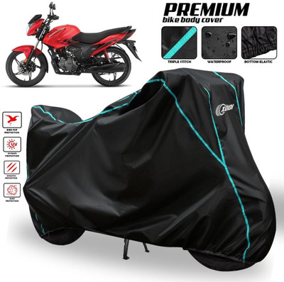 AutoGalaxy Waterproof Two Wheeler Cover for Hero(Glamour Blaze, Black)