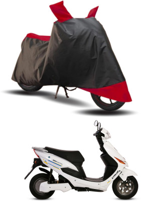 KEDIT Two Wheeler Cover for Hero(Electric Cruz, Red, Black)