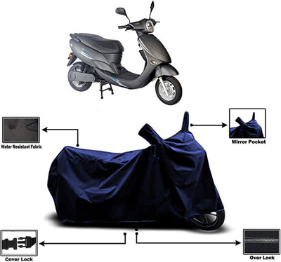 Amexride Two Wheeler Cover for Avon(E Star, Blue)
