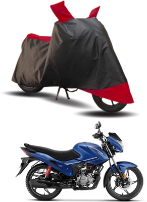 KEDIT Two Wheeler Cover for Hero(Glamour i3s BS6, Red, Black)