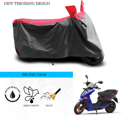 SnehaSales Waterproof Two Wheeler Cover for Ather(450, Grey, Red)