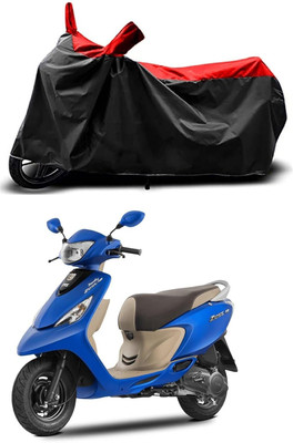 KEDIT Two Wheeler Cover for TVS(Zest, Red, Black)