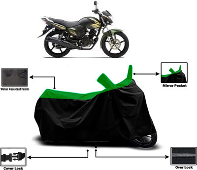 Amexride Two Wheeler Cover for Yamaha(Saluto, Green)