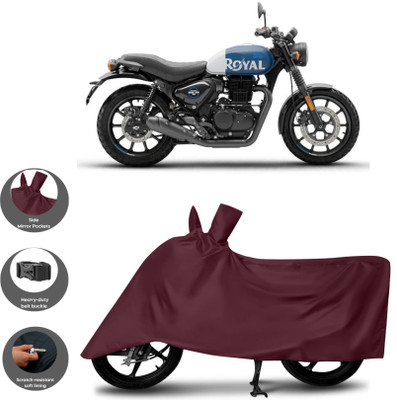 WMIZEXA Waterproof Two Wheeler Cover for Royal Enfield(Hunter 350, Maroon)