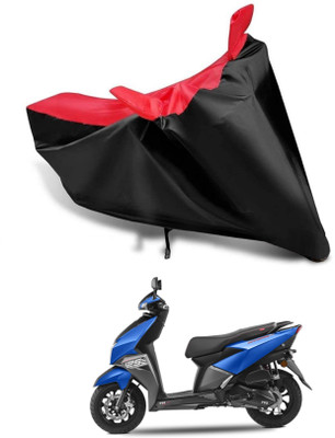 KEDIT Two Wheeler Cover for TVS(NTORQ, Red, Black)