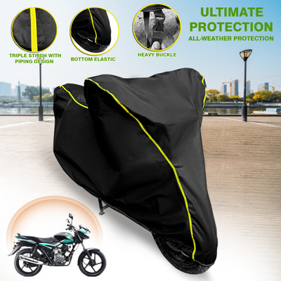GARREGE Waterproof Two Wheeler Cover for Bajaj(Discover 100 DTS-i, Black)