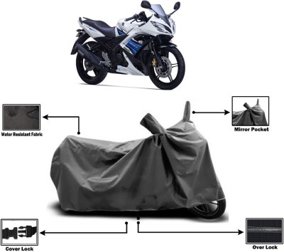 Amexride Two Wheeler Cover for Yamaha(YZF R15S BS6, Grey)