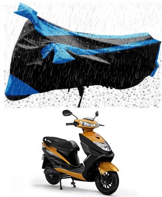 AUTOGARH Two Wheeler Cover for Ampere(REO BS6, Black, Blue)