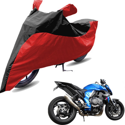 RiderShine Two Wheeler Cover for Honda(CB 1000R, Red, Black)