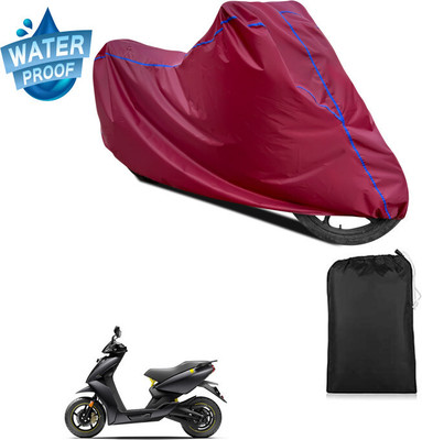 PAGORA Waterproof Two Wheeler Cover for Ather(450 X, Maroon)