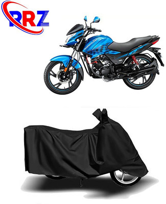 RRZ Waterproof Two Wheeler Cover for Hero(Glamour FI, Black)