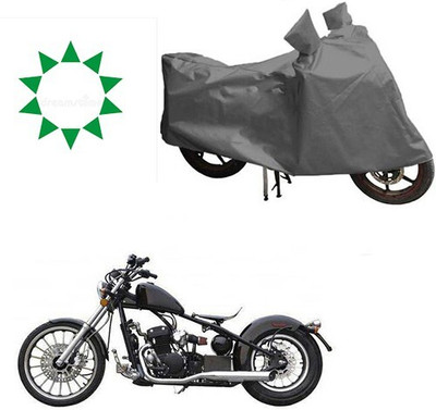 DeepShakshi AUTOMOTIVE Waterproof Two Wheeler Cover for Harley Davidson(Bobber 350, Grey)