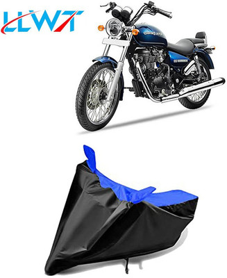 KPIND Waterproof Two Wheeler Cover for Royal Enfield(Thunderbird 350, Black, Blue)