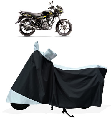Tricway Two Wheeler Cover for Bajaj(Discover 100 DTS-i, White)