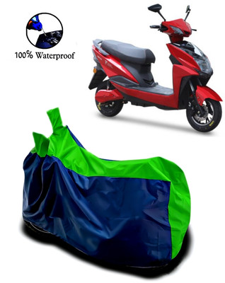 Autofly Waterproof Two Wheeler Cover for Techo Electra(Raptor, Blue, Green)