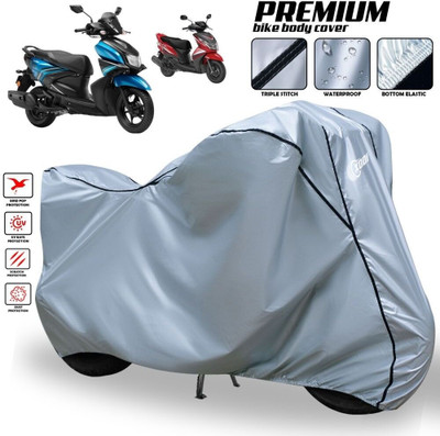 xodi Waterproof Two Wheeler Cover for Yamaha(RayZR 125 Fi, Silver, Black)