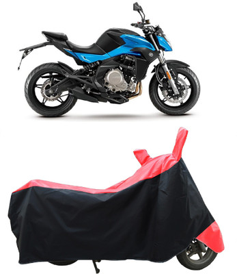 Coxtor Two Wheeler Cover for CFMoto(650 NK BS6, Red)