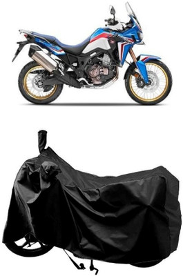 AutoKick Two Wheeler Cover for Honda(CRF1000L Africa Twin BS6, Black)