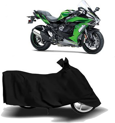 DeepShakshi AUTOMOTIVE Waterproof Two Wheeler Cover for Kawasaki(Ninja H2R, Black)