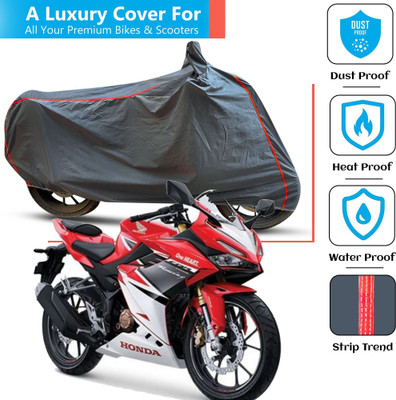FAMEXON Waterproof Two Wheeler Cover for Honda(CBR 150R, Grey)